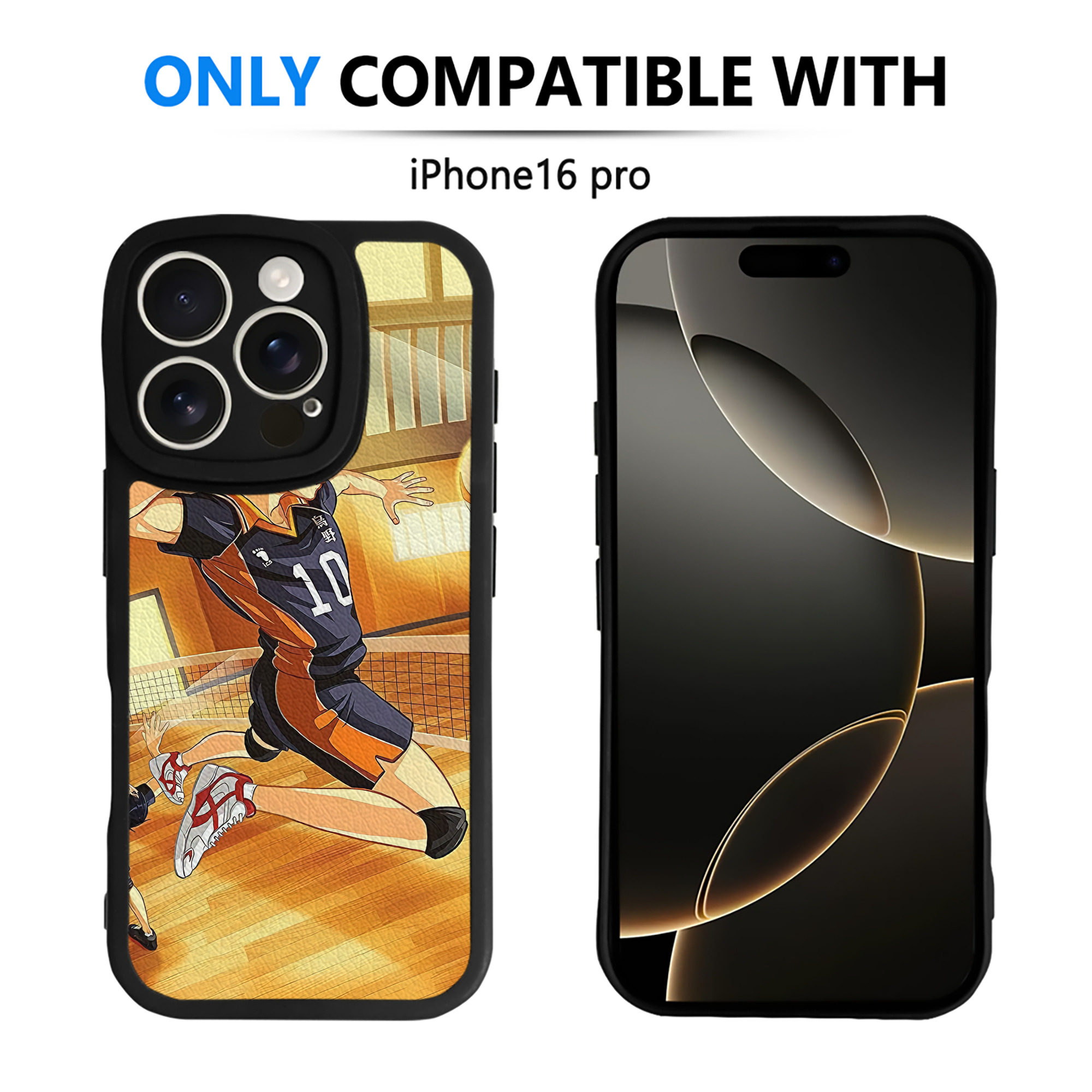 （画像用） ハイキュー!! Haikyu!! 【iPhone 16シリーズ対応】シリコンスマホケース（レザー調） 材質：シリコン
